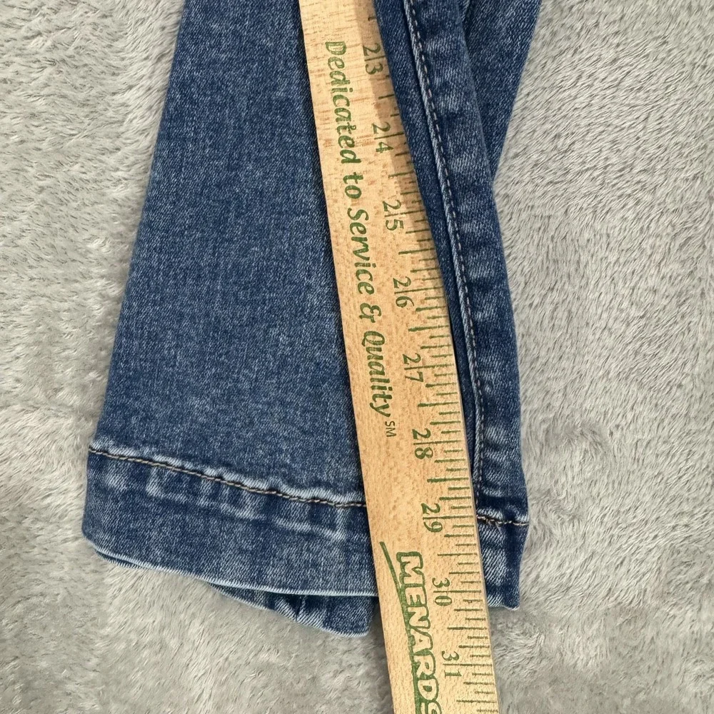 American Eagle Next Level Flex Jeans Womens 12 Super High Rise Flare Blue Boho - Picture 16 of 16
